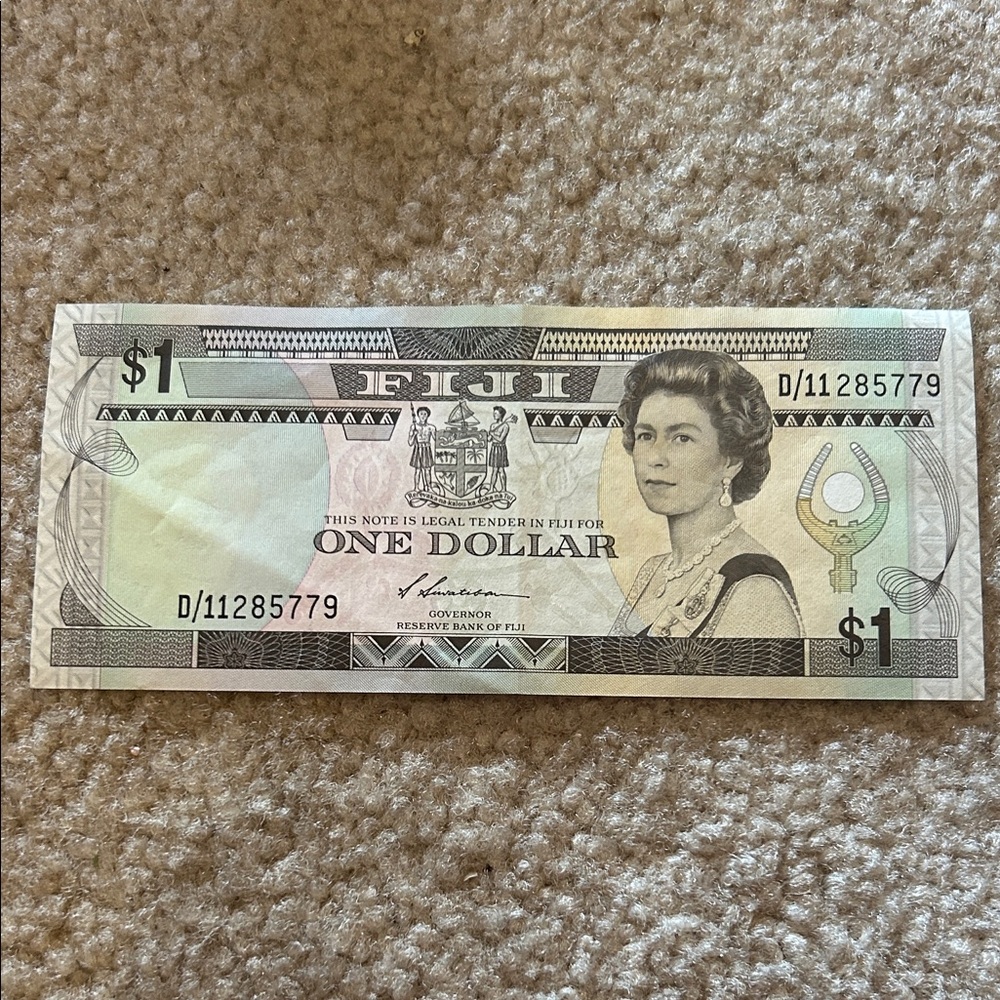 Fiji One Dollar Note